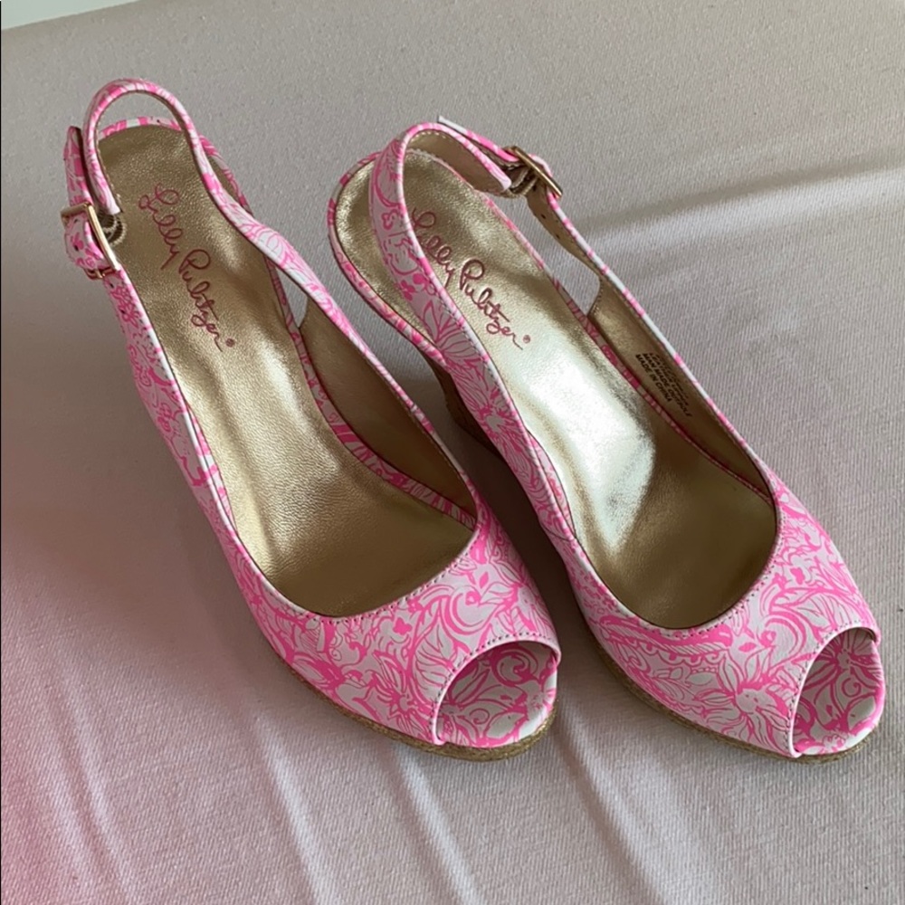 Lily Pulitzer slingback espadrilles
